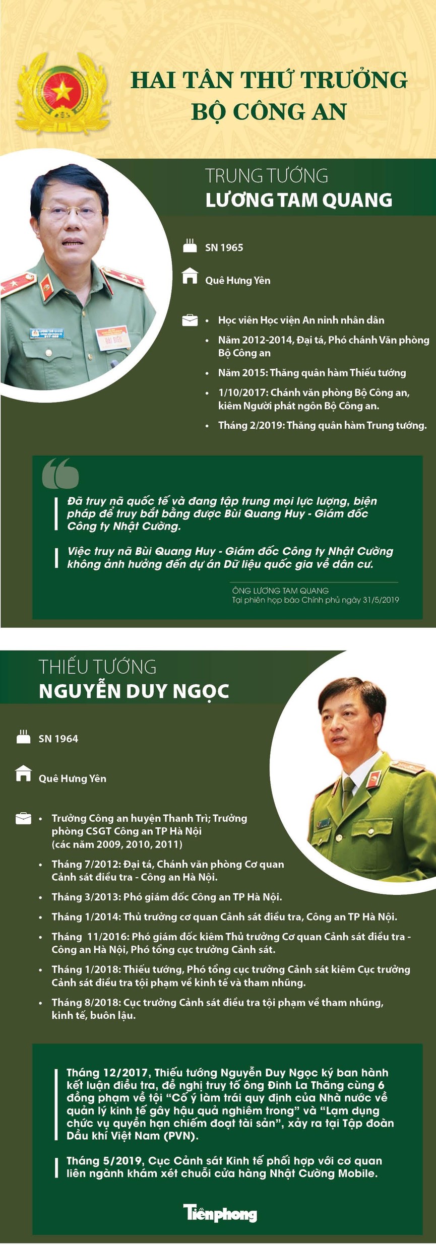 Chân dung hai tân thứ trưởng Bộ Công an - ảnh 1