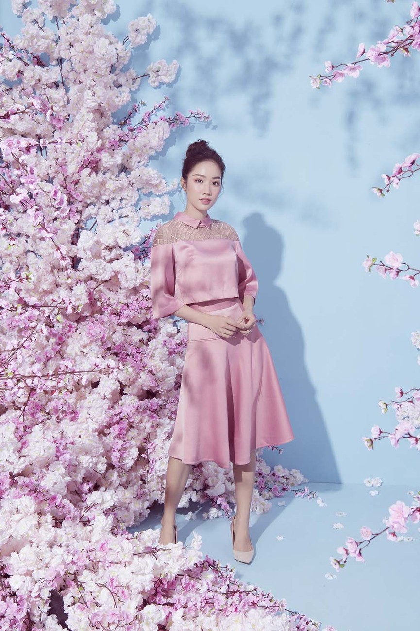 Người đẹp khả ái Hồng Tuyết đẹp mơ màng với gam màu pastel - ảnh 4