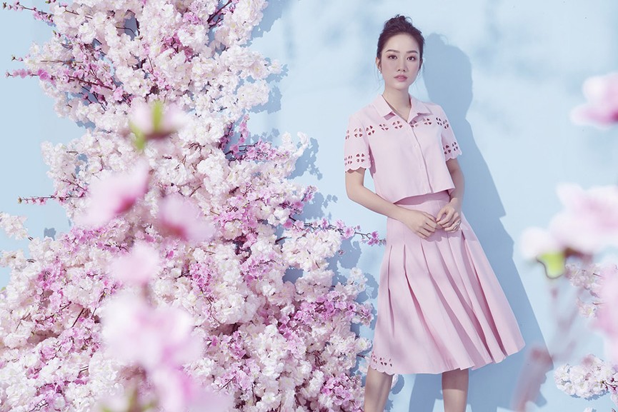 Người đẹp khả ái Hồng Tuyết đẹp mơ màng với gam màu pastel - ảnh 8