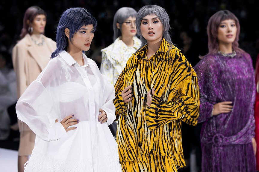 Hoa hậu Đỗ Thị Hà lần đầu diễn catwalk, thần thái sắc lạnh bên đàn chị Thanh Hằng-Tiểu Vy - ảnh 5