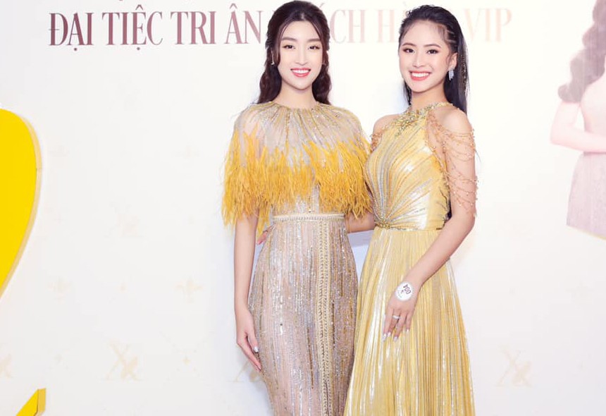 Người đẹp Thể thao Phù Bảo Nghi diện váy xẻ táo bạo, Lương Thùy Linh quấn khăn làm váy - ảnh 5