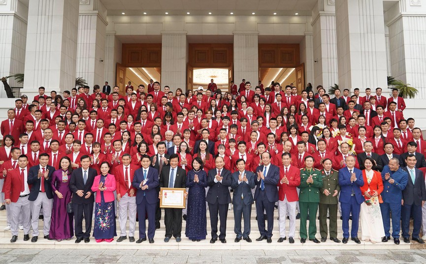 Thủ tướng gặp mặt, vinh danh VĐV, HLV đạt thành tích cao tại SEA Games 30 - ảnh 5
