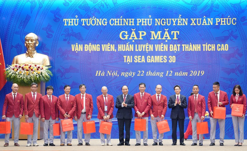 Thủ tướng gặp mặt, vinh danh VĐV, HLV đạt thành tích cao tại SEA Games 30 - ảnh 3