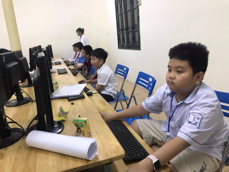 Vòng chung kết Hội thi Tin học trẻ TP Hà Nội lần thứ 26 có 240 thí sinh tham gia