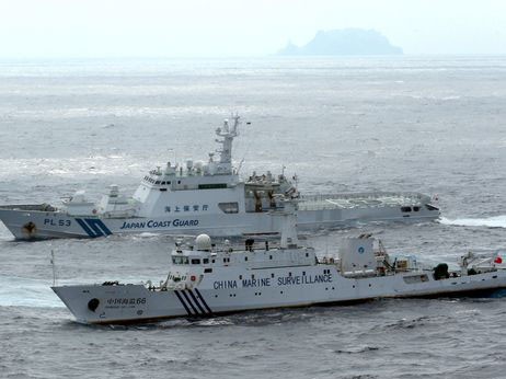 Tàu Trung Quốc đi song song với tàu Nhật Bản trên vùng biển gần đảo tranh chấp vào hôm 24-9