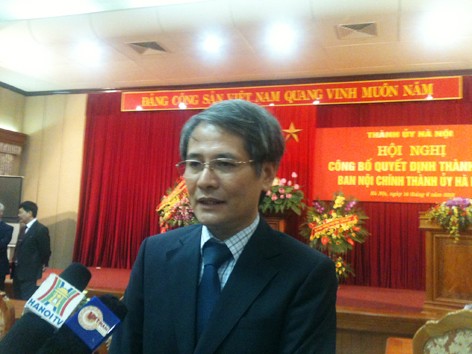 Bổ nhiệm Trưởng Ban Nội chính Thành ủy Hà Nội
