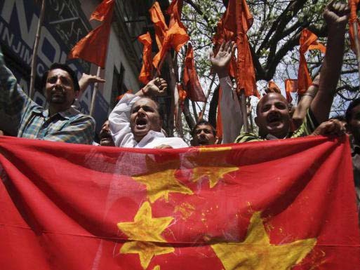 Người Ấn Độ biểu tình phản đối Trung Quốc xâm nhập lãnh thổ