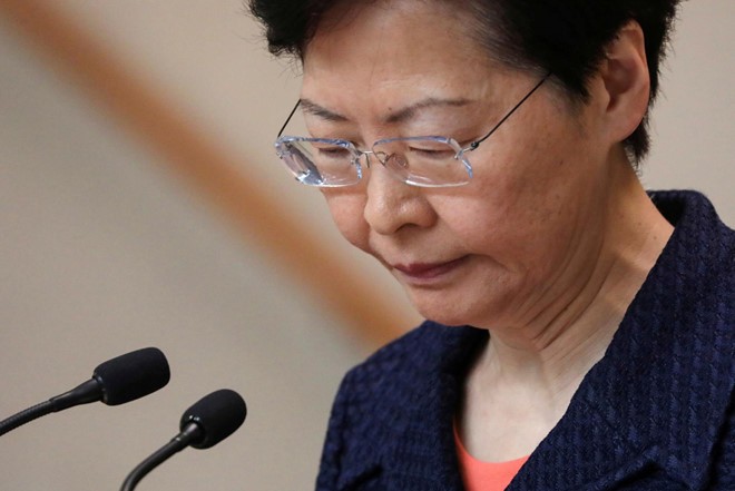 Trưởng đặc khu Hong Kong Carri Lam. (Ảnh: Reuters)