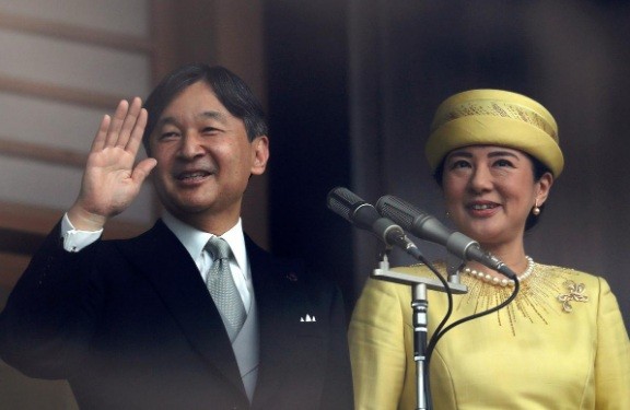 Nhà vua Nhật Bản Naruhito và Hoàng hậu Masako. (Ảnh: Reuters)
