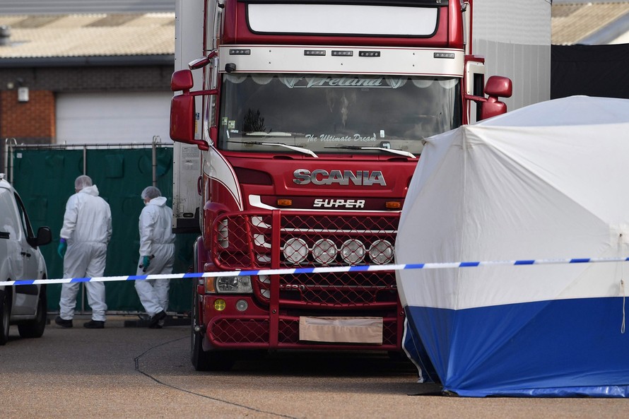 Chiếc xe tải được phát hiện chở 39 người di cư đã thiệt mạng