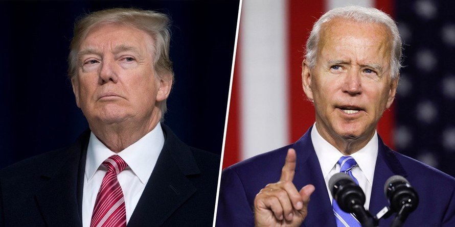 Tổng thống Mỹ Donald Trump (trái) và đối thủ Joe Biden. (Ảnh: Reuters)