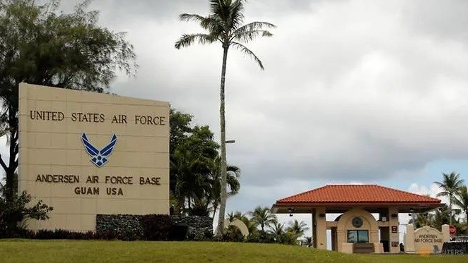Trước căn cứ không quân Mỹ trên đảo Guam. (Ảnh: Reuters)