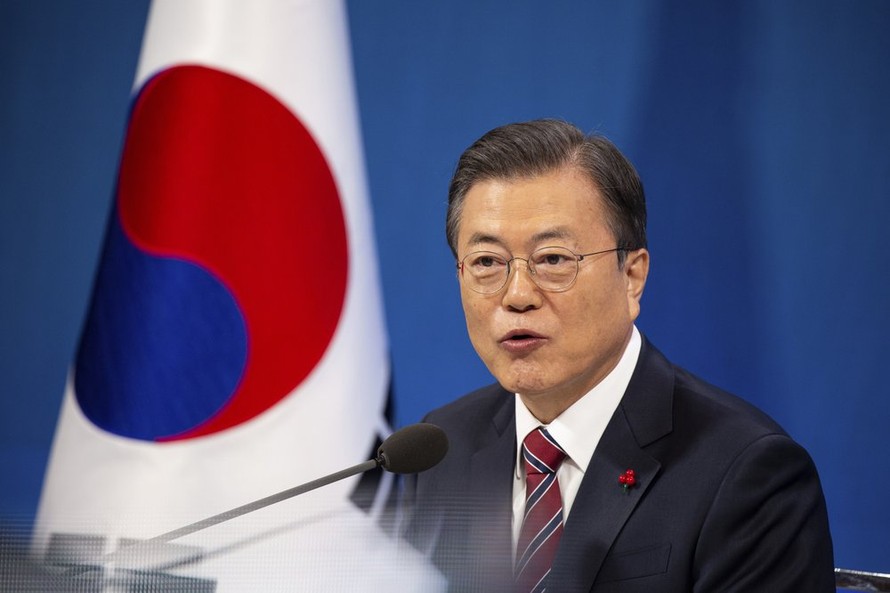 Tổng thống Hàn Quốc Moon Jae-in. (Ảnh: AP)