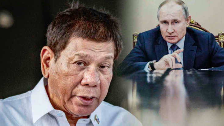 Tổng thống Philippines Rodrigo Duterte gọi ông Putin là "anh hùng yêu thích" của mình. (Ảnh: Getty Images)