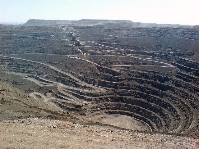 Khu mỏ vàng Muruntau đang được khai thác