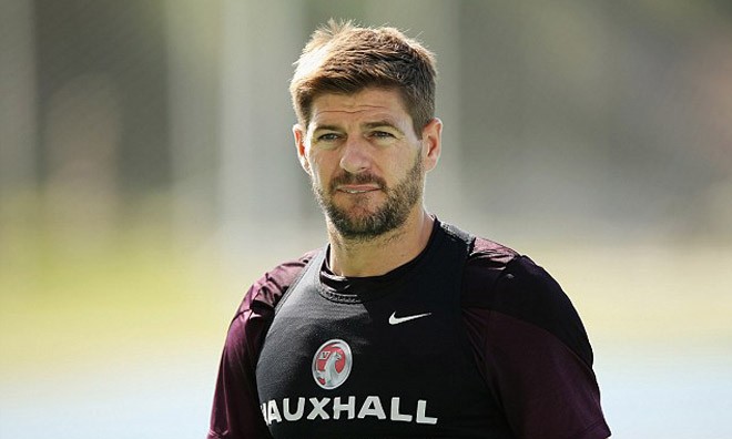 Đội trưởng Gerrard gặp chấn thương trong buổi tập hôm qua.