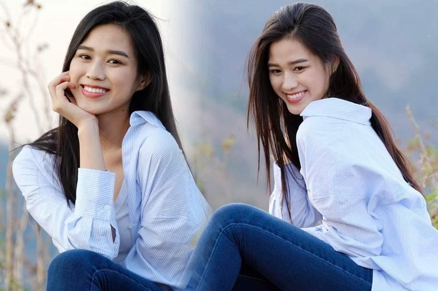 Hoa hậu Đỗ Thị Hà diện áo trắng giản dị, đẹp tinh khôi trên đỉnh núi lửa Chư Đăng Ya