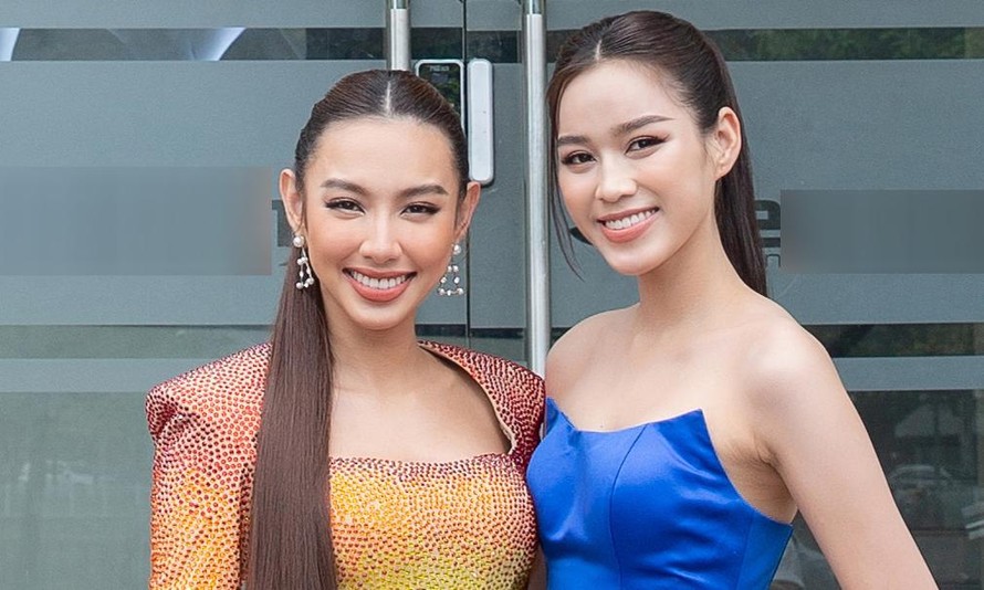 Hoa hậu Đỗ Thị Hà và Miss Grand Nguyễn Thúc Thuỳ Tiên.
