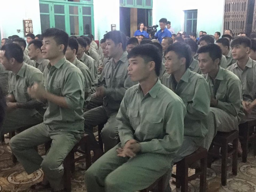 Sau sự cố học viên bỏ trốn, Cơ sở cai nghiện Lạng Sơn tổ chức giáo dục tư tưởng, an tâm điều trị .Ảnh: Duy Chiến