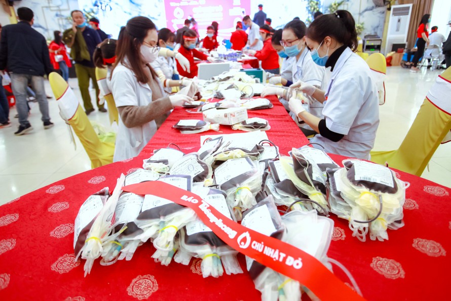 'Chủ nhật Đỏ' ở Nghệ An tiếp nhận đơn vị máu vượt 145% so với kế hoạch