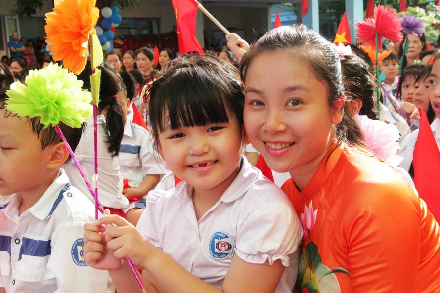 Nhiều phụ huynh ở huyện Mê Linh, Hà Nội chọn phương án cho học sinh đi học từ 1/11.