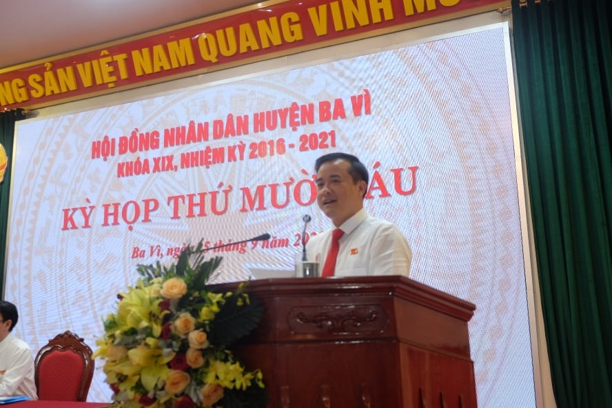 Ông Đỗ Mạnh Hưng - Tân Chủ tịch UBND huyện Ba Vì