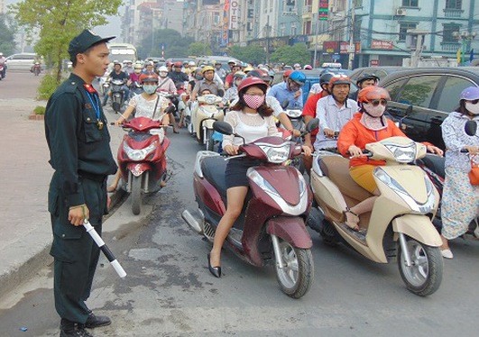 CSGT Hà Nội được tăng cường 500 học viên “giảm nhiệt” giao thông cuối năm. Ảnh: Trọng Đảng