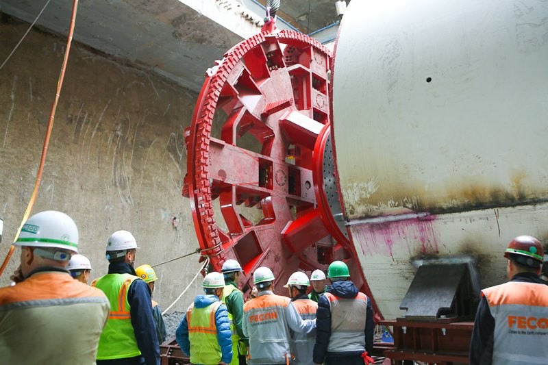 Tận thấy lắp ráp robot đào hầm khủng tuyến metro Nhổn - ga Hà Nội 