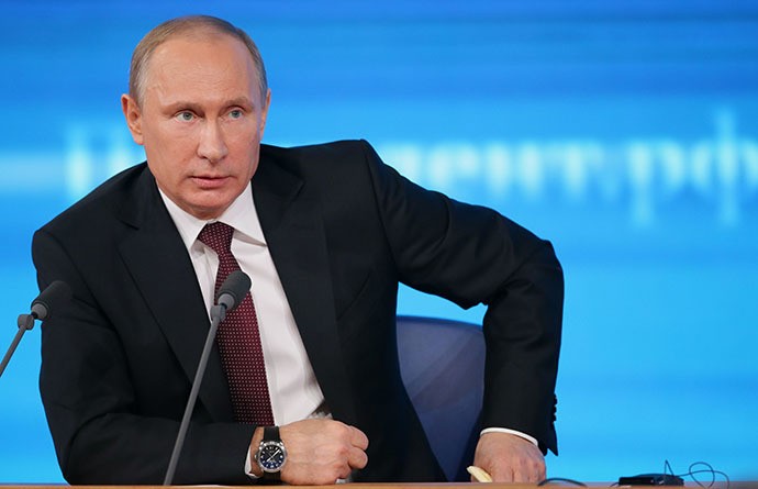 Lương của Tổng thống Nga Putin tương đương 104.000 USD/năm, theo kê khai năm 2014. (Ảnh: RIA)