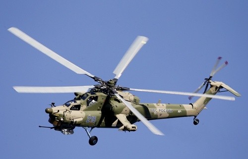 Trực thăng tấn công Mi-28 Nga là đối trọng với Apache của Mỹ. Ảnh: Tass