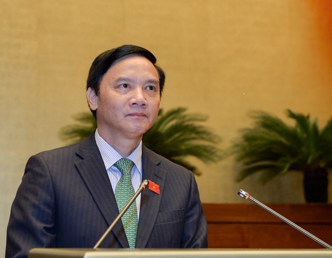 Chủ nhiệm Uỷ ban Pháp luật của Quốc hội Nguyễn Khắc Định. (ảnh Như Ý)