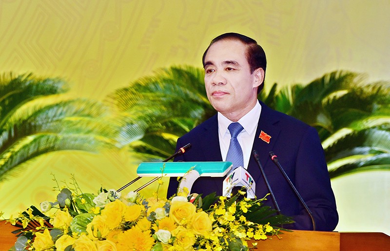 Ông Chẩu Văn Lâm tái đắc cử chức Bí thư Tỉnh ủy Tuyên Quang nhiệm kỳ 2020 -2025 (ảnh T.Q)