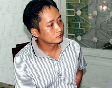 Nguyễn Văn Dũng lúc bị bắt. Ảnh: Q.T