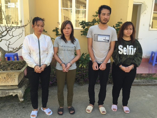 Bốn đối tượng Diễm, Thủy, Tân, Ngân bị khởi tố về hành vi mua bán trẻ em