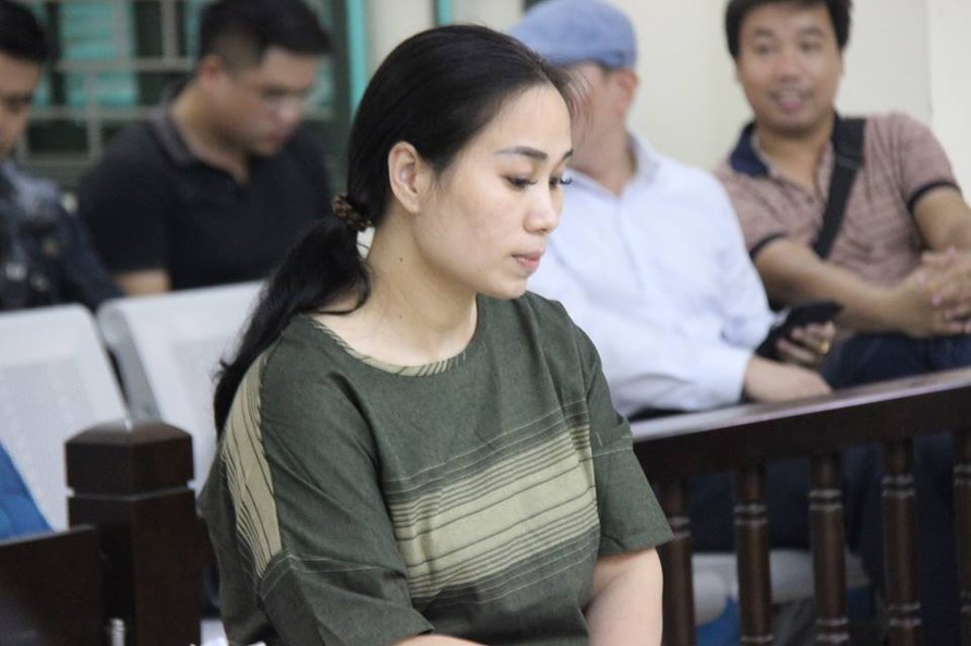 Bị cáo Nguyễn Thị Vân tại tòa.