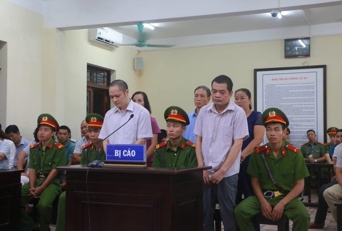 Các bị cáo trong vụ nâng điểm thi tại Hà Giang.