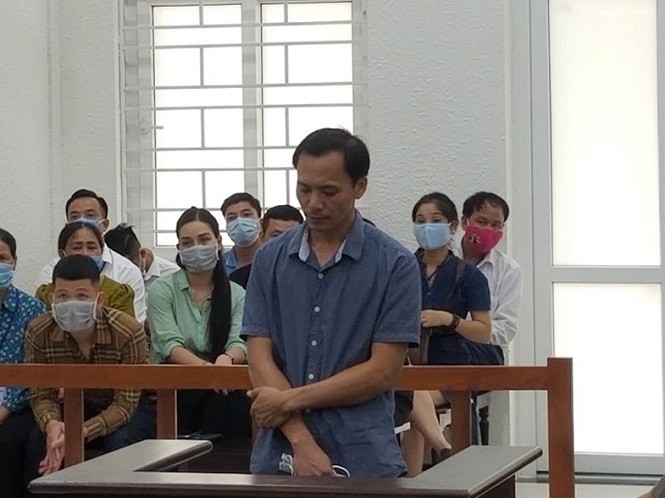 Bị cáo Vũ Khánh Sơn tại tòa.