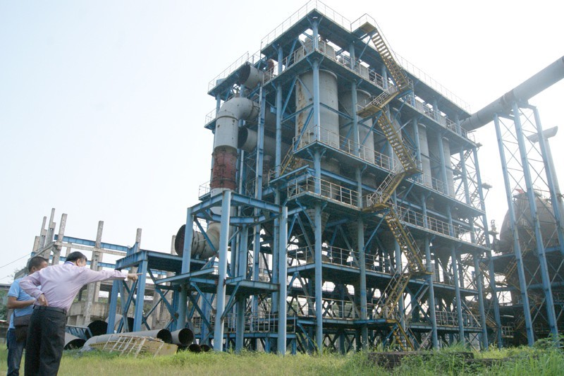 Dự án mở rộng sản xuất tại Gang thép Thái Nguyên đã bị tạm dừng, nhiều thiết bị trở thành sắt vụn.