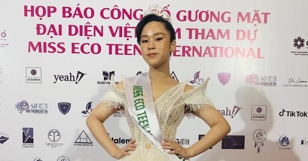'Người đẹp nhí' mang 2 dòng máu Việt- Sing giành vương miện Miss Eco Teen Việt Nam