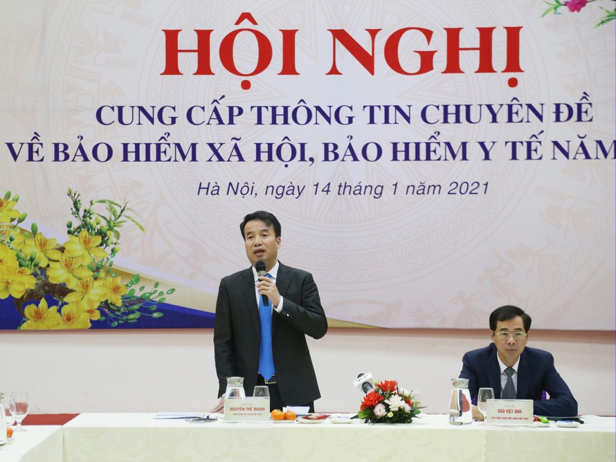 Tổng Giám đốc Nguyễn Thế Mạnh chia sẻ tại hội nghị ngày 14/1 
