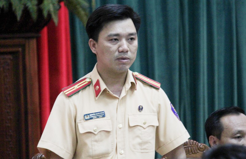 Thiếu tá Nguyễn Mạnh Hùng, Phó trưởng phòng CSGT Đường bộ, đường sắt, Công an TP Hà Nội