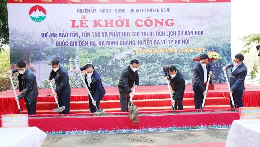 Hà Nội khởi công dự án bảo tồn, tôn tạo di tích cấp quốc gia đền Hạ