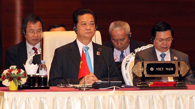 Thủ tướng Nguyễn Tấn Dũng tại phiên họp toàn thể Hội nghị Cấp cao ASEAN lần thứ 24. Ảnh: Đức Tám