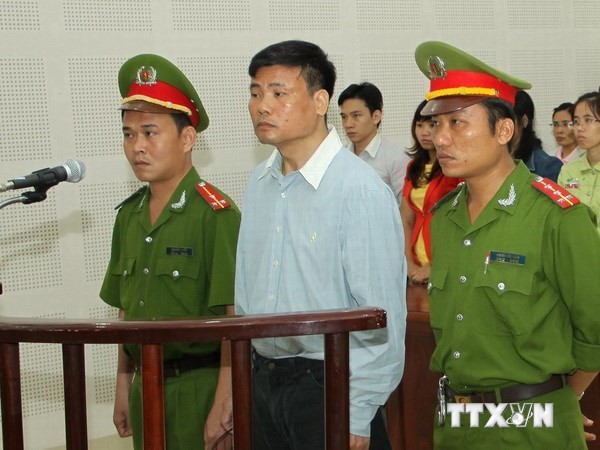 Bị cáo Trương Duy Nhất tại phiên tòa sơ thẩm. Ảnh: Văn Sơn/TTXVN