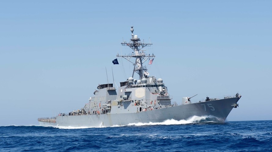 Chiến hạm USS Donald Cook của Mỹ đến Biển Đen. Ảnh: RT