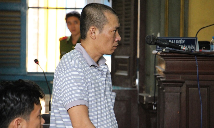 Trần Văn Lộc tại phiên tòa xét xử phúc thẩm sáng 30/11. Ảnh: Tân Châu