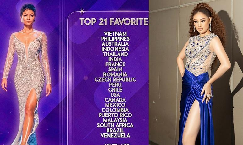 H'Hen Niê bình chọn 21 thí sinh nổi bật nhất Miss Universe 2020, Khánh Vân đứng đầu bảng