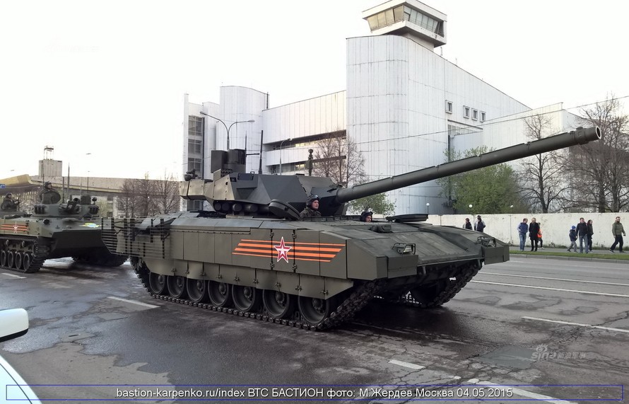 Tăng T-14 Armata có thể đạt tốc độ lên tới 80km/giờ.