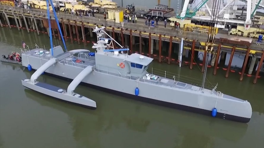 [VIDEO] Mỹ thử nghiệm tàu săn ngầm không người lái