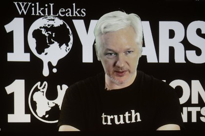 Người sáng lập trang WikiLeaks, Julian Assange. Ảnh: AP